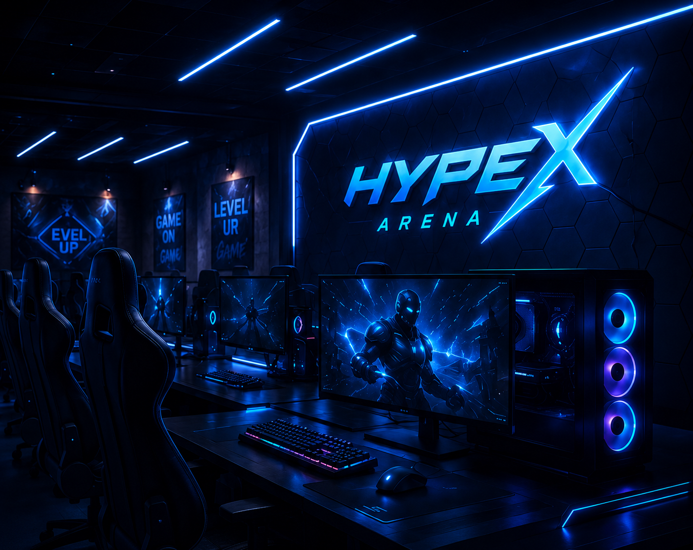 HypeX Arena hero gaming setup